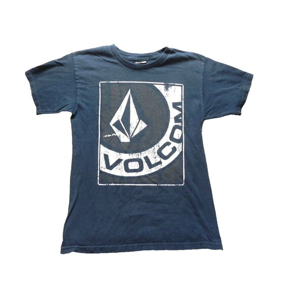 VTG Volcom Shirt Womens Small Big Logo Baggy Y2K‎ Streetwear Short Sleeve Ladies - Picture 1 of 7